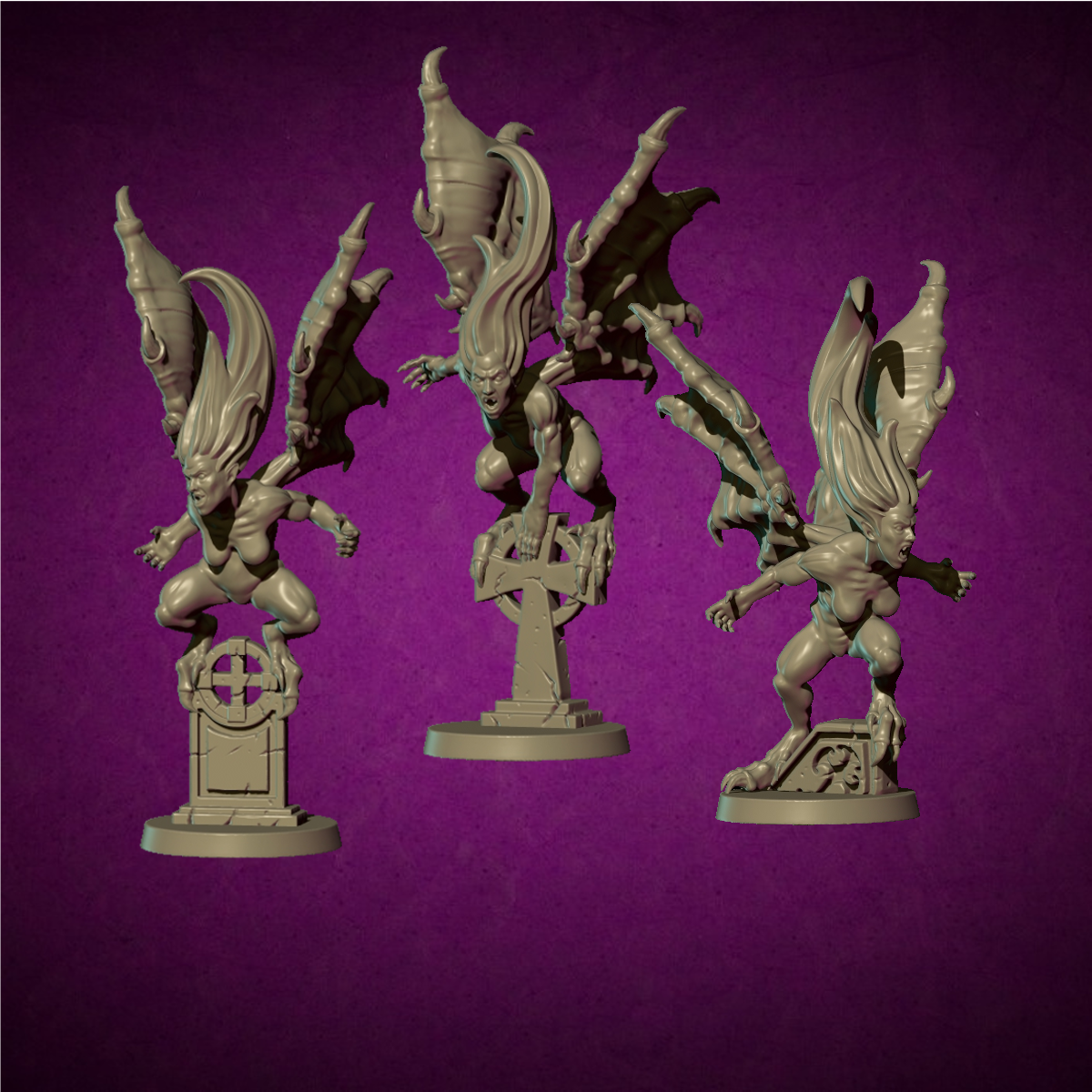 Harpies, Talf - MoM Miniatures