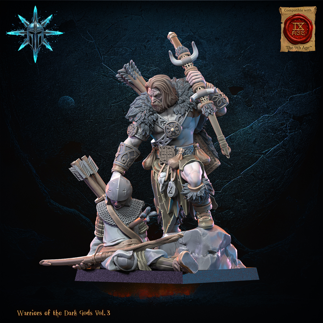 Barbarian Chief with Bow, Warriors of the Dark Gods, Lost Kingdom - Image 3