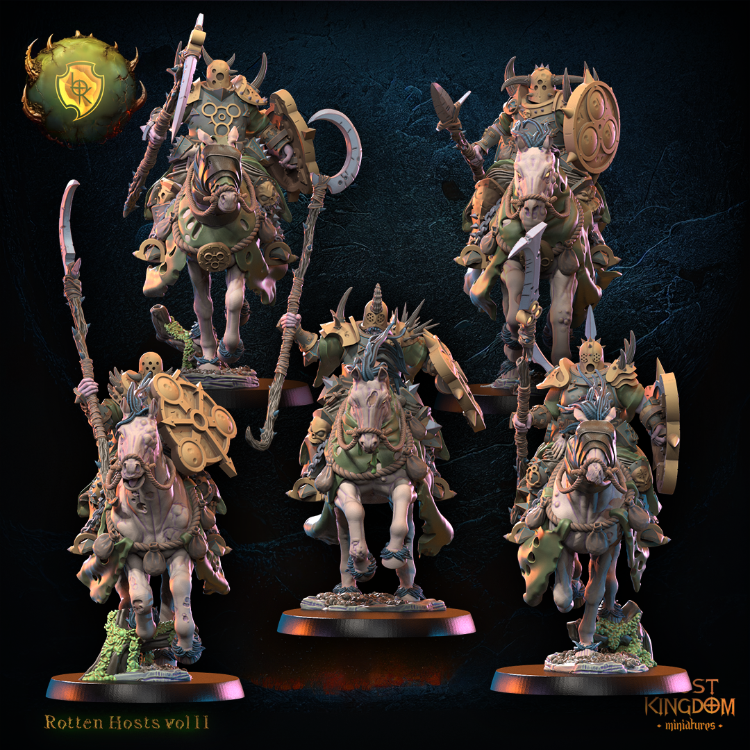 Disease Knights Unit including Command Group , Rotten Hosts, Lost Kingdom
