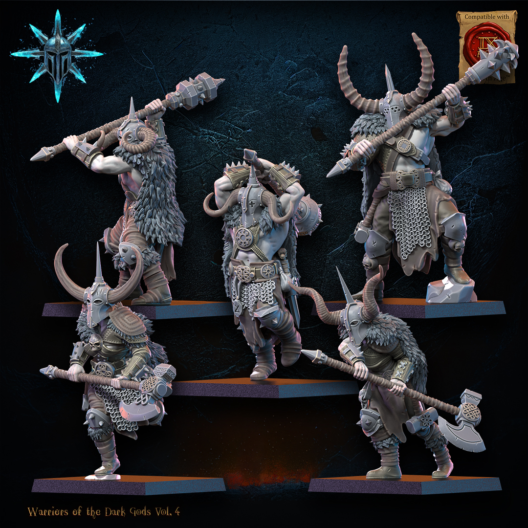 Heavy Weapon Barbarian Regiment including Command Group, Warriors of the Dark Gods, Lost Kingdom - Image 6