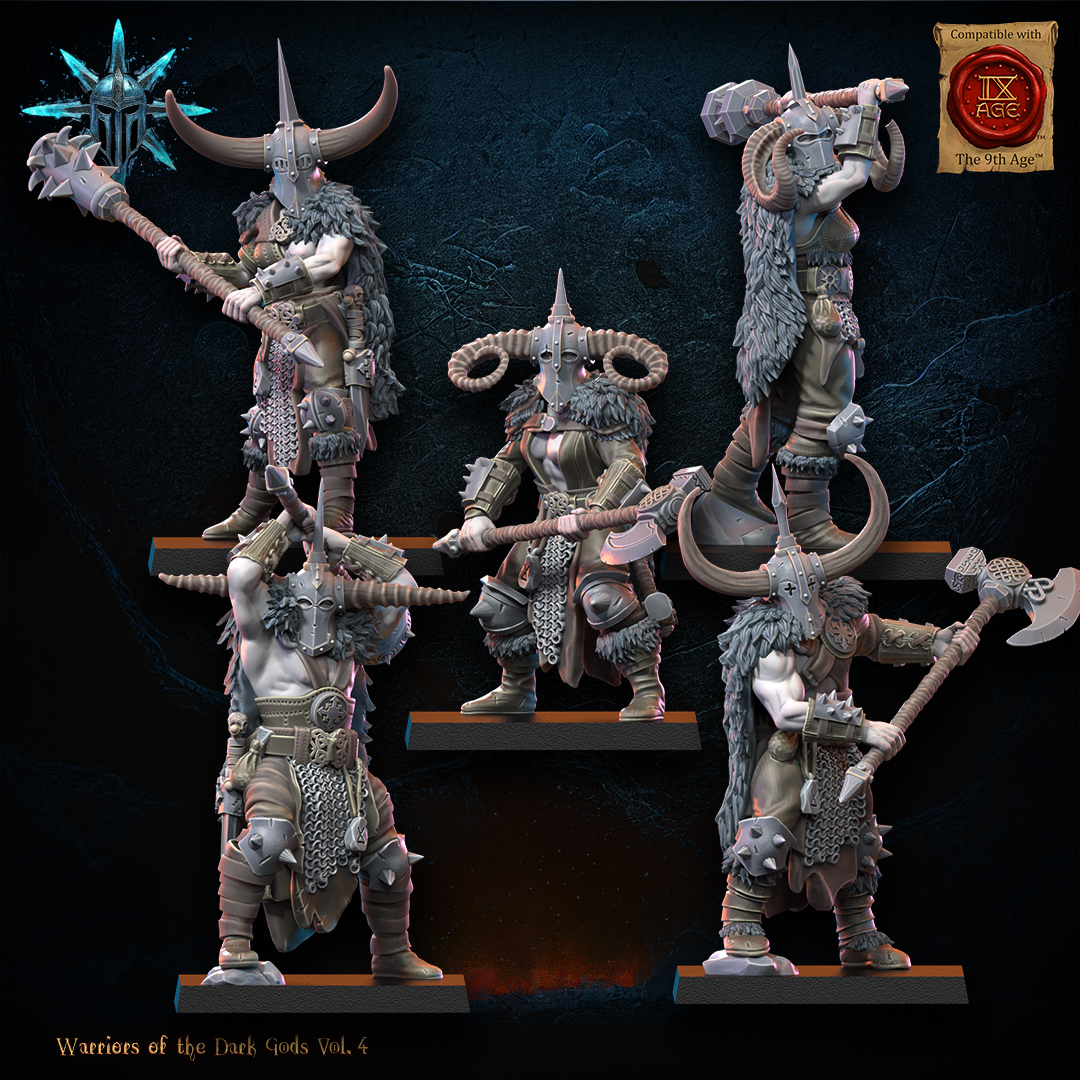 Heavy Weapon Barbarian Regiment including Command Group, Warriors of the Dark Gods, Lost Kingdom - Image 4
