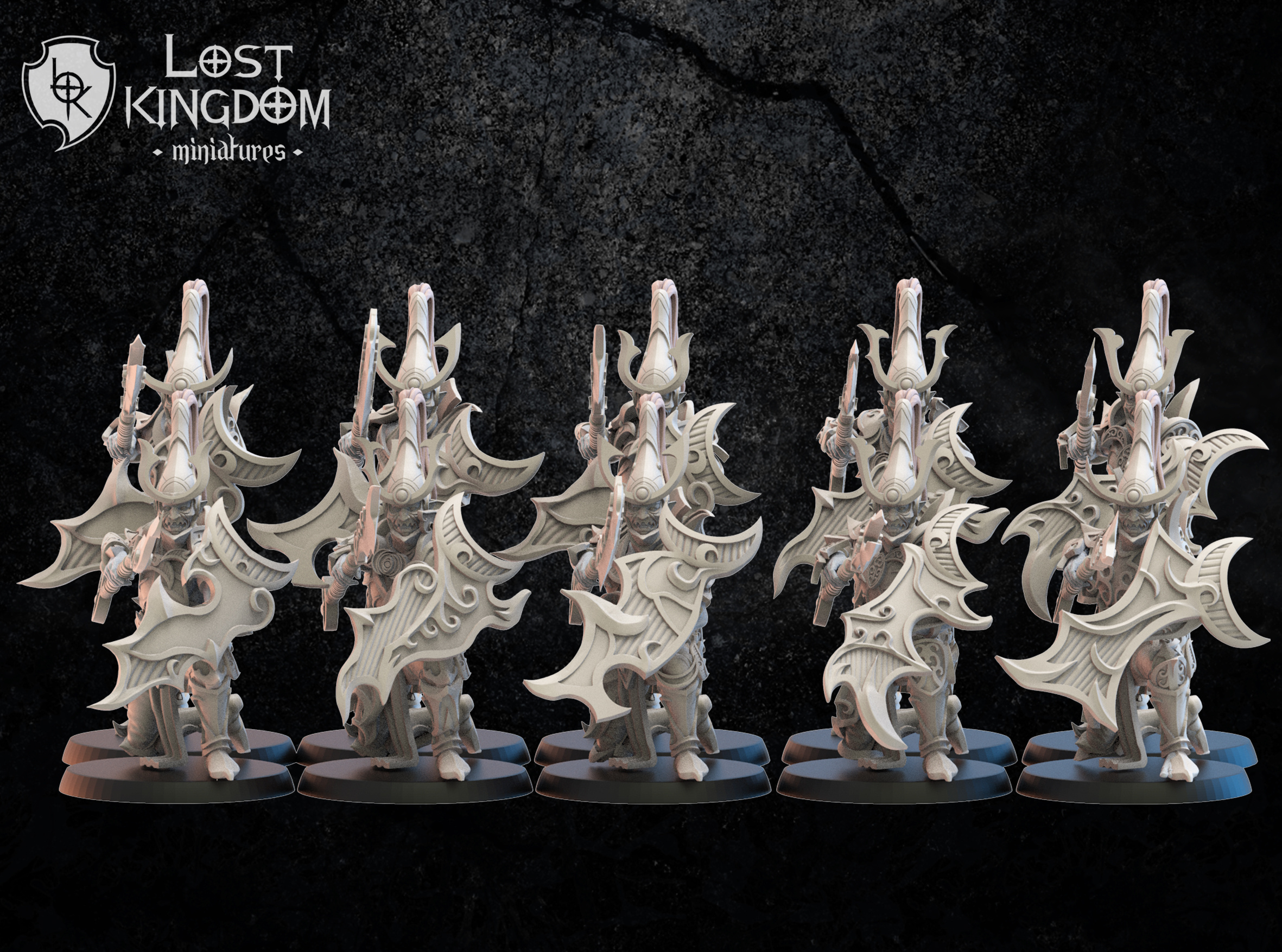 Nightfall Knights on foot Regiment including Command Group, Night Elves, Lost Kingdom - Image 6