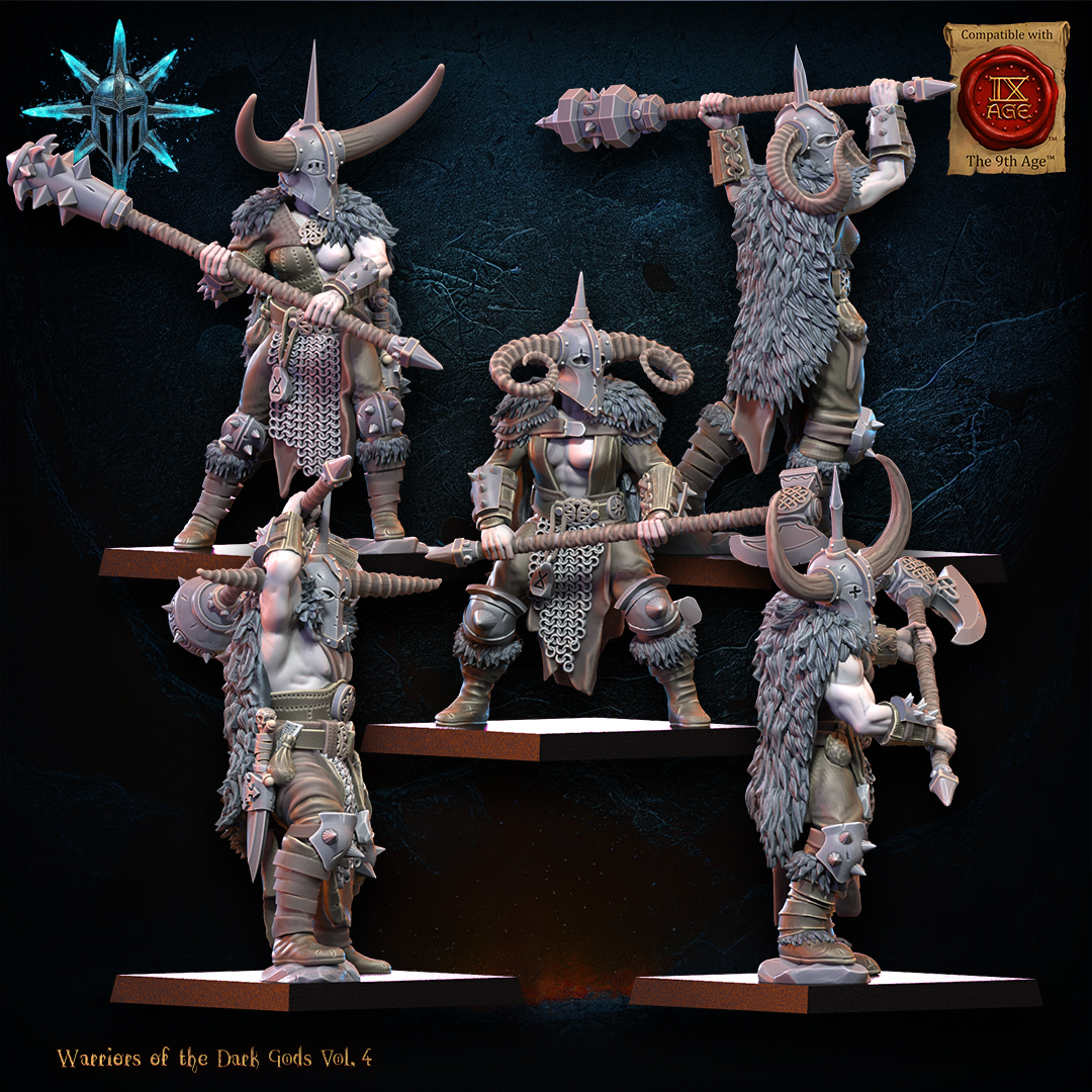 Heavy Weapon Barbarian Regiment including Command Group, Warriors of the Dark Gods, Lost Kingdom - Image 3