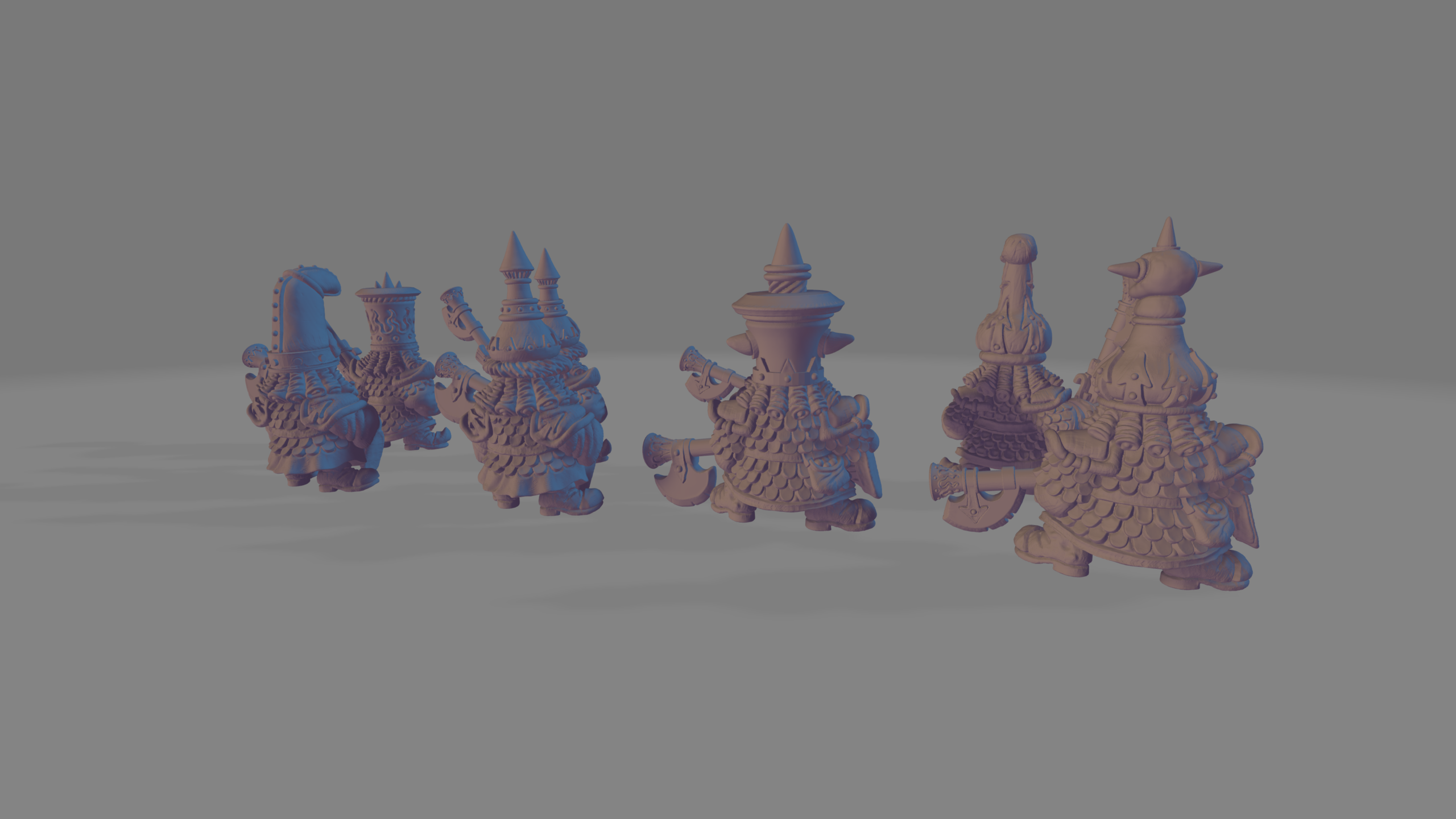 Evil Dwarf Fire Glaive, Fabelzel Miniatures - Image 6