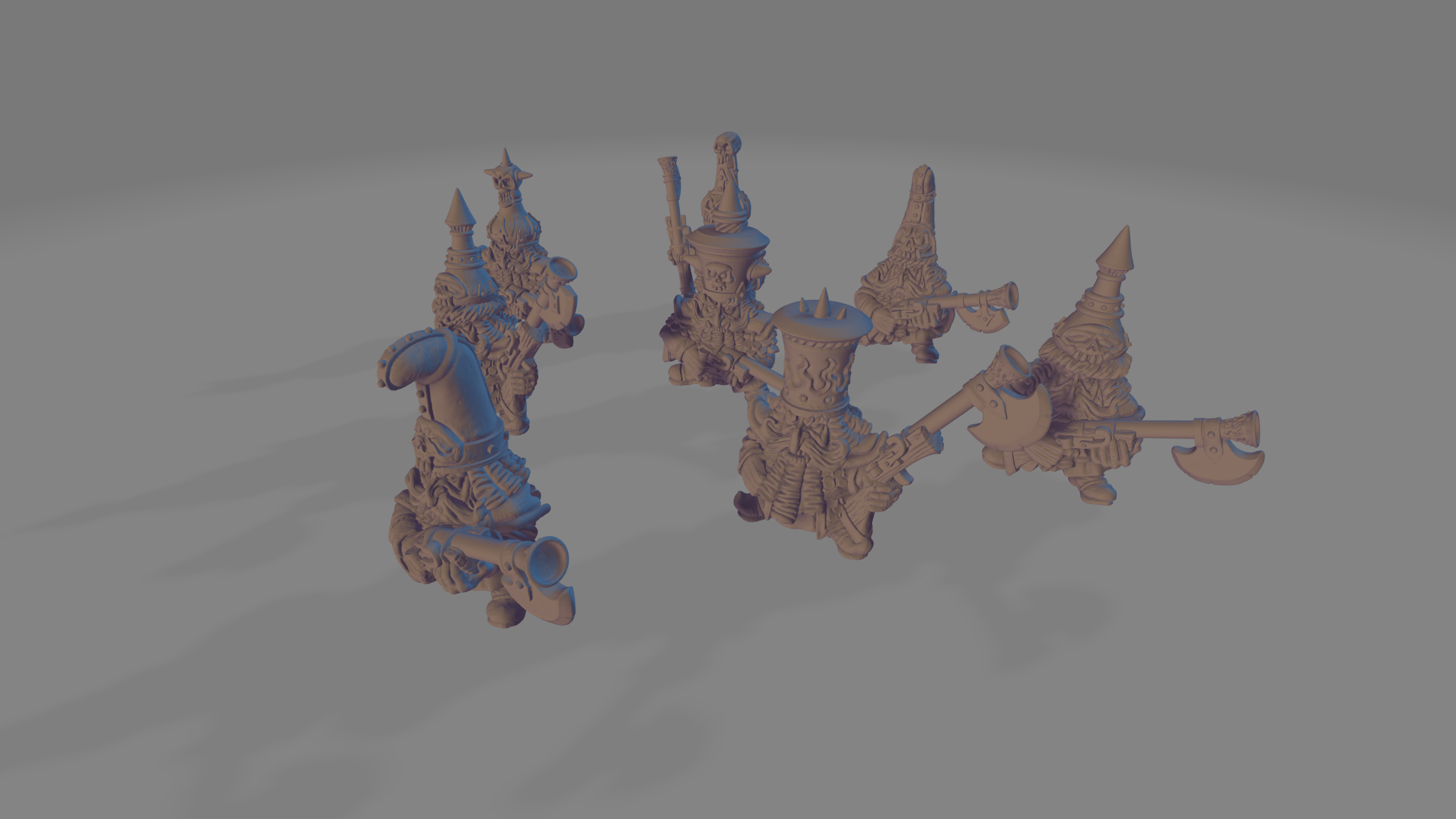 Evil Dwarf Fire Glaive, Fabelzel Miniatures - Image 3