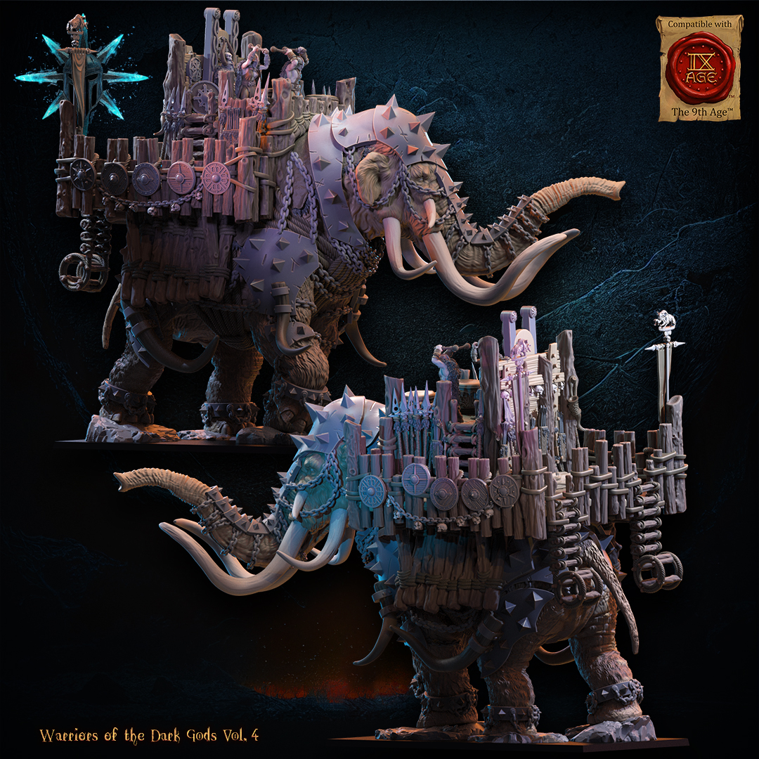 Wasteland War Mammoth, Warriors of the Dark Gods, Lost Kingdom - Image 3