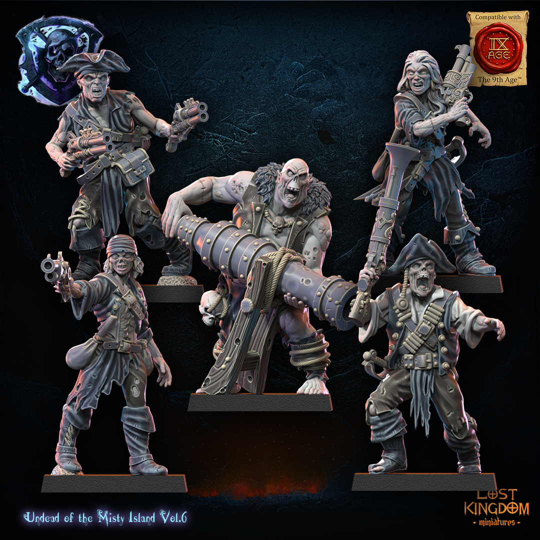 Misty Island Gunners including Command Group, Undead of the Misty Island, Lost Kingdom