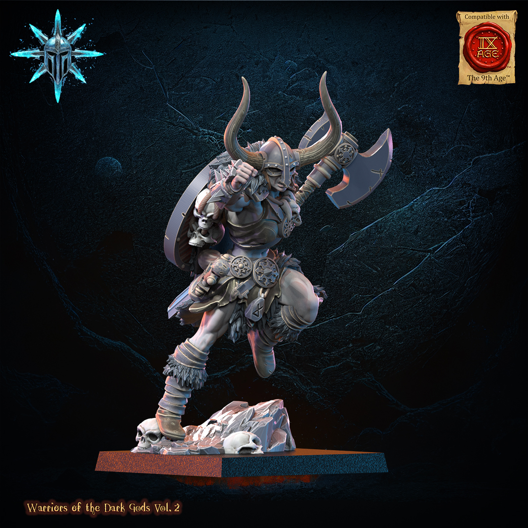 Barbarian Chief with Spear/Axe, Warriors of the Dark Gods, Lost Kingdom - Image 5