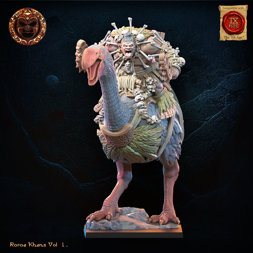Roroa Ariki on Dromornis, Roroa Khans, Lost Kingdom