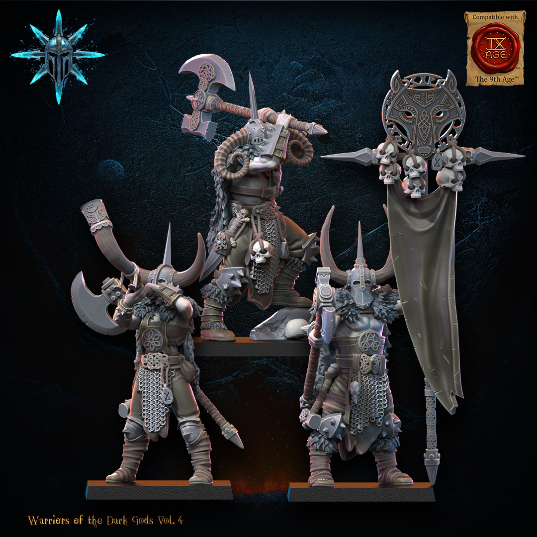 Heavy Weapon Barbarian Regiment including Command Group, Warriors of the Dark Gods, Lost Kingdom - Image 9