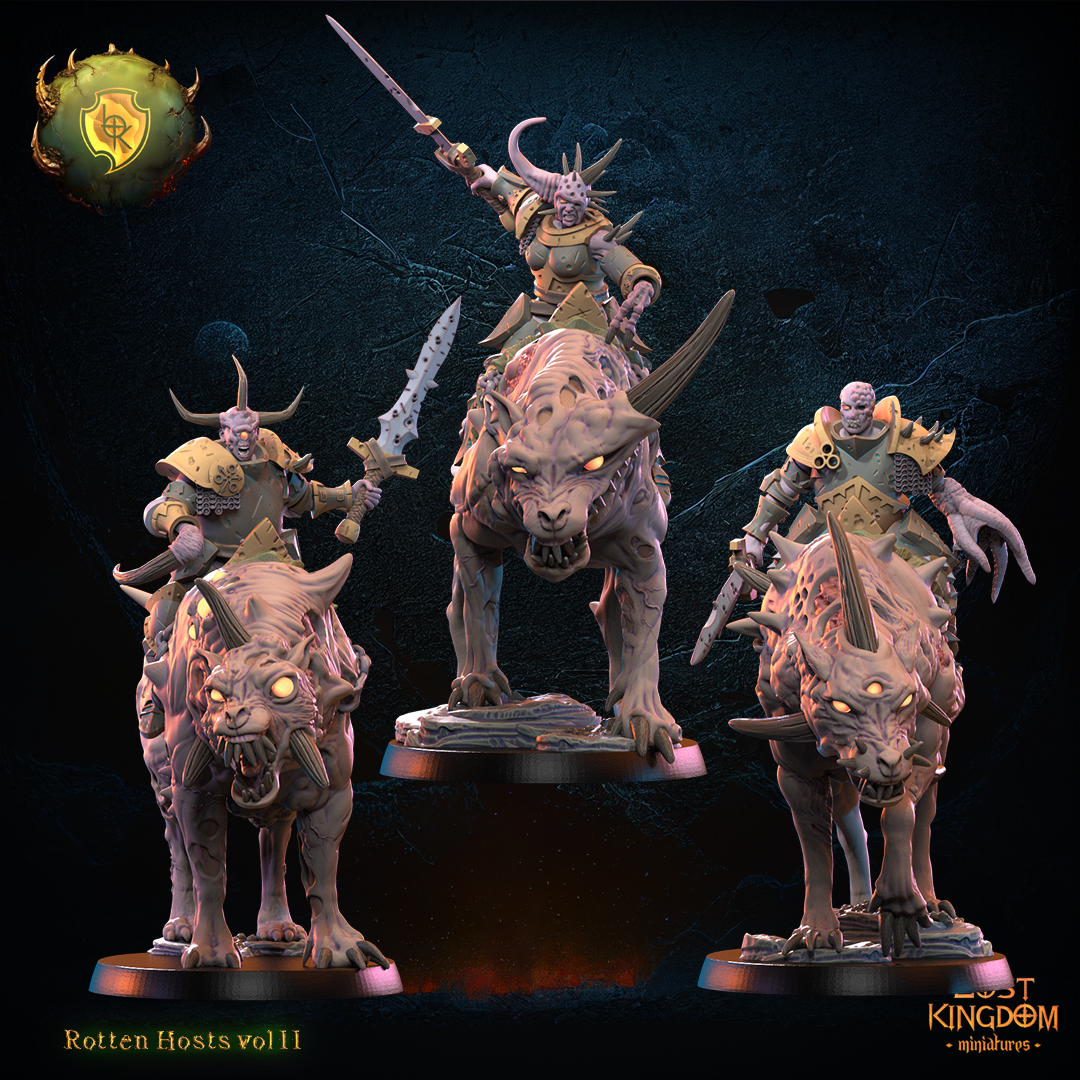 Sickness Knights on Rot Wolves, Rotten Host, Lost Kingdom