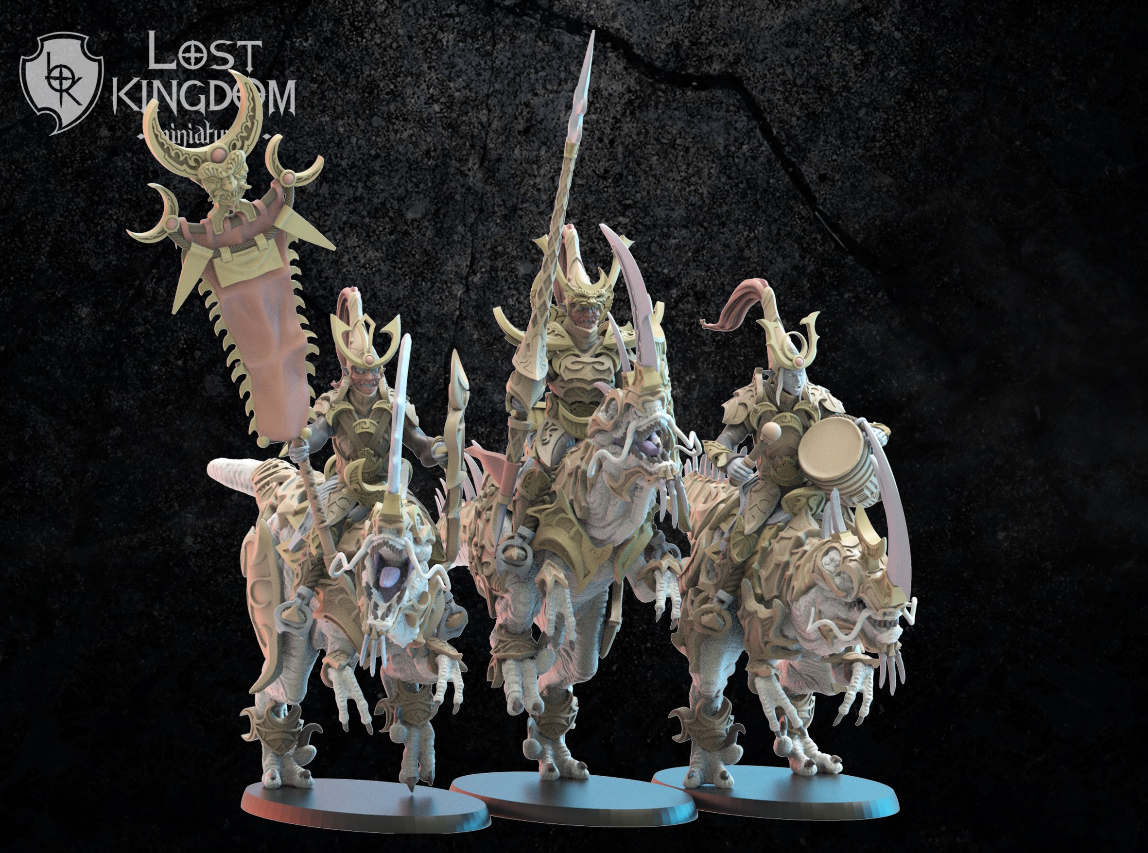 Nightfall Knights on Kyōryū Regiment including Command Group , Night Elves, Lost Kingdom