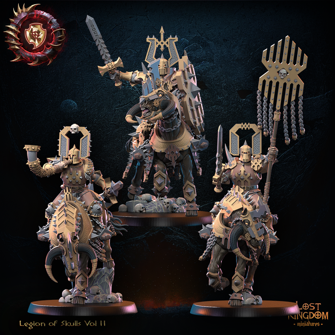 Skull Knights Unit including Command Group , Legion of Skulls, Lost Kingdom - Image 4