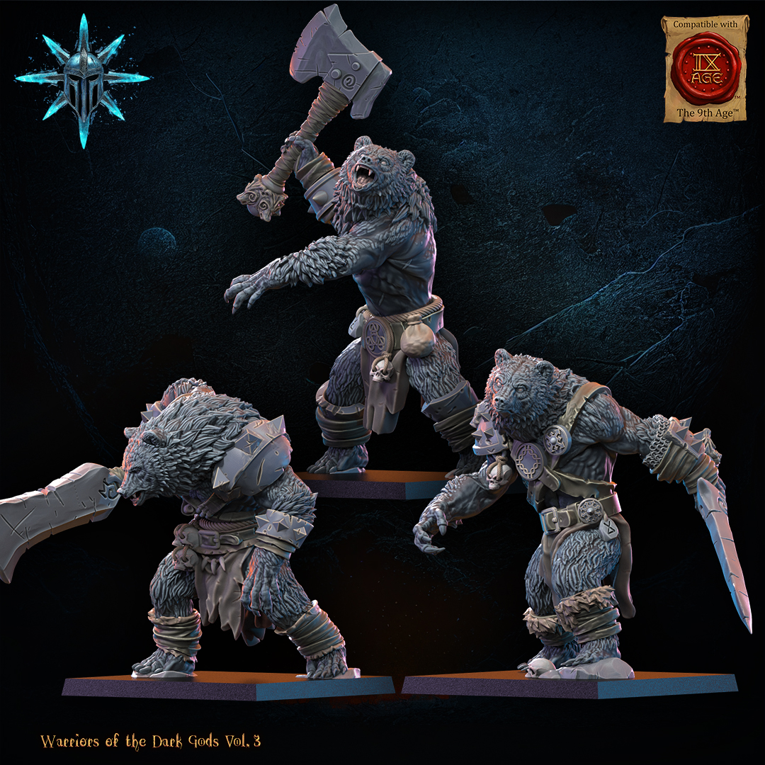 Werebears Unit including Command Group, Warriors of the Dark Gods, Lost Kingdom - Image 3