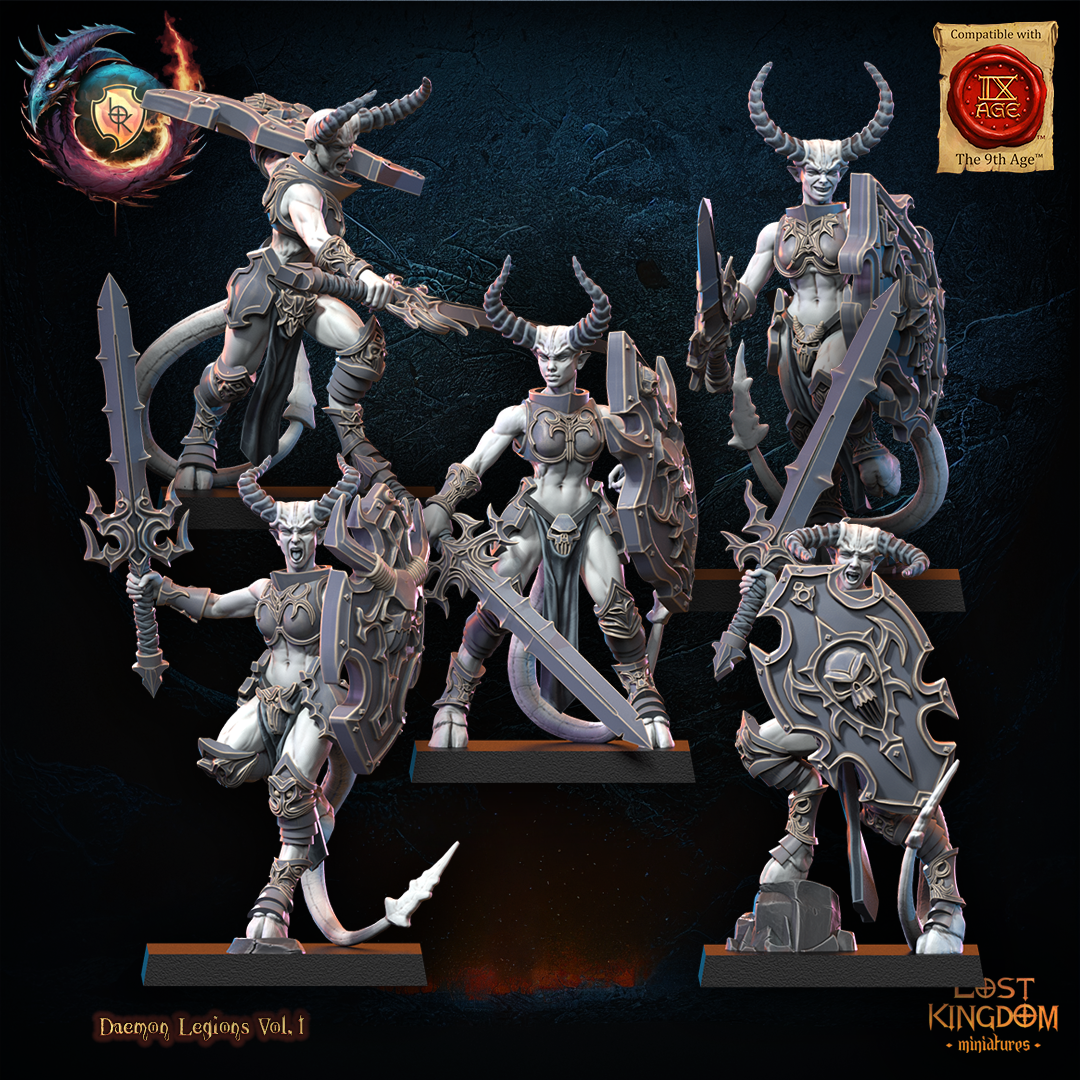 Succubi Regiment including Command Group, Demonic Legions, Lost Kingdom - Image 3
