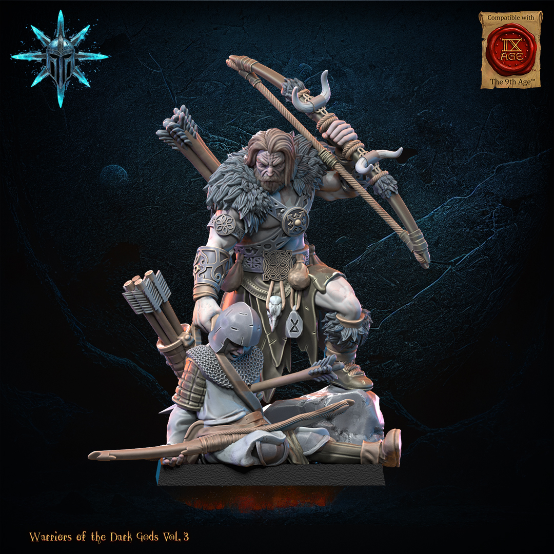 Barbarian Chief with Bow, Warriors of the Dark Gods, Lost Kingdom