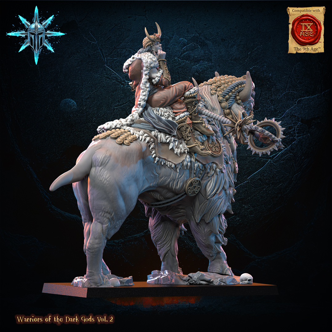 Freyja, the half giant, Wasteland sorceress, Warriors of the Dark Gods, Lost Kingdom - Image 3