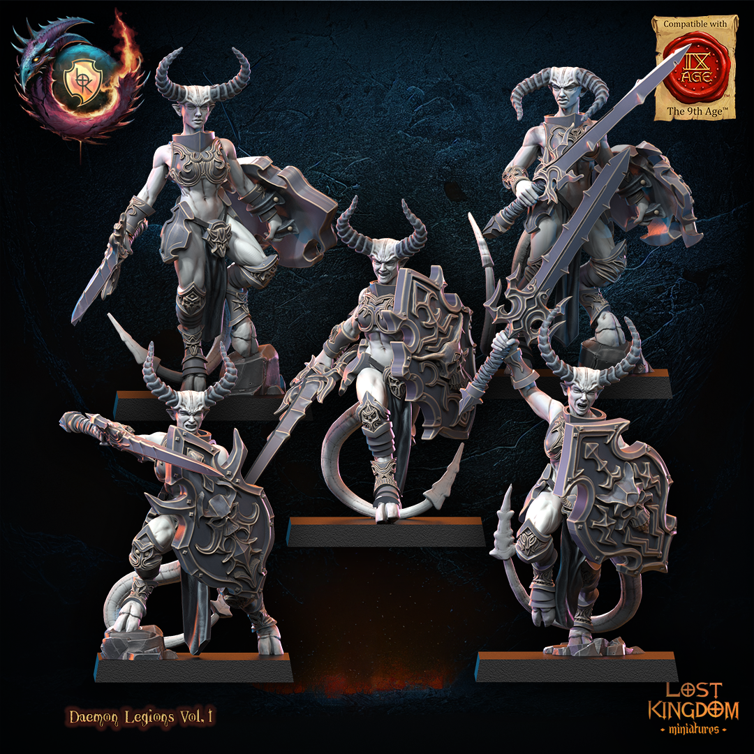Succubi Regiment including Command Group, Demonic Legions, Lost Kingdom