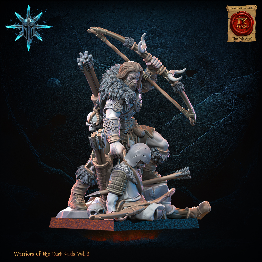 Barbarian Chief with Bow, Warriors of the Dark Gods, Lost Kingdom - Image 4