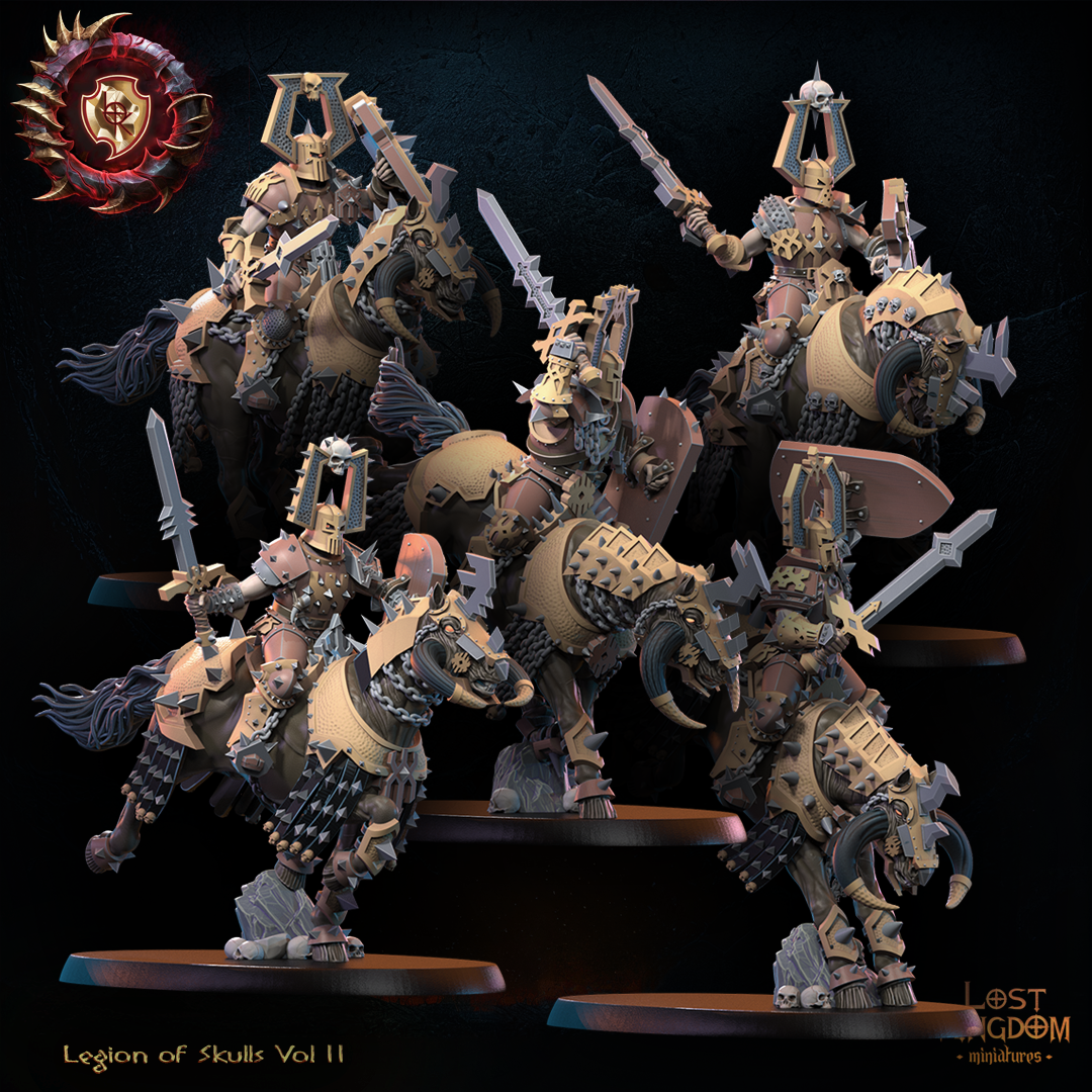 Skull Knights Unit including Command Group , Legion of Skulls, Lost Kingdom - Image 3