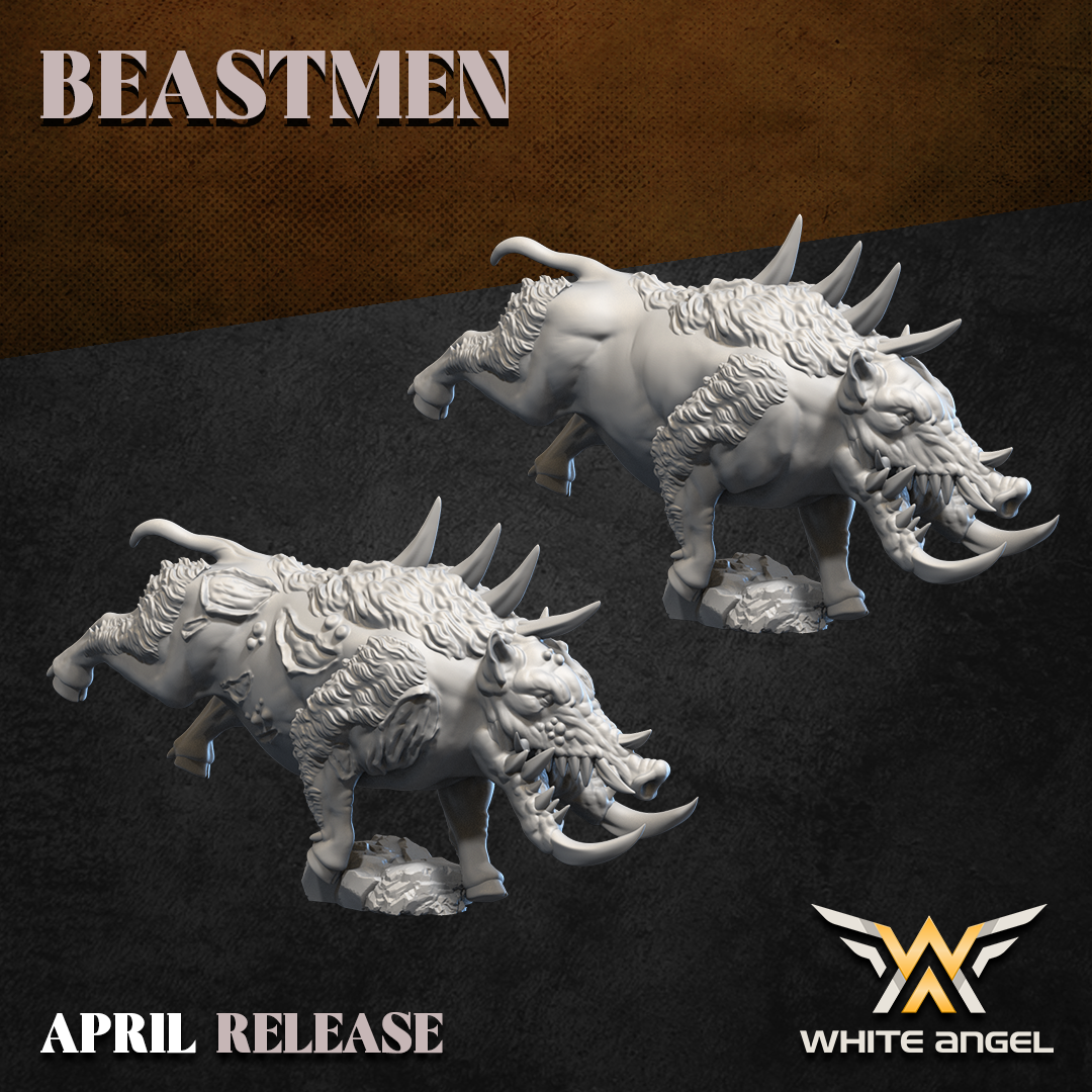 Beast Boar Thing, Beastmen - White Angel Miniatures - Image 5