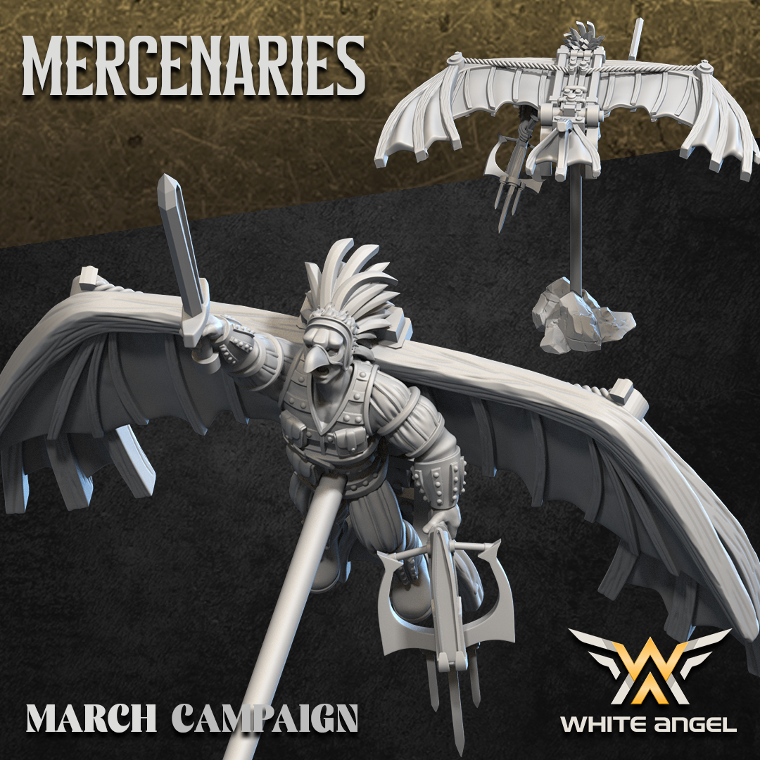 Birdmen, Mercenaries - White Angel Miniatures - Image 2