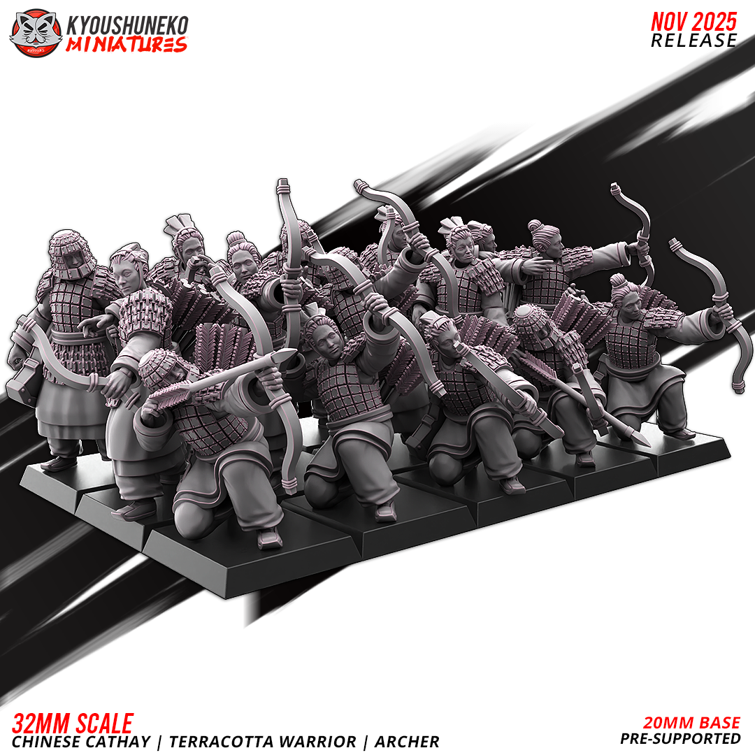 Terracotta Warriors - Archers, Chinese Cathay, Kyoushuneko Miniatures - Image 2