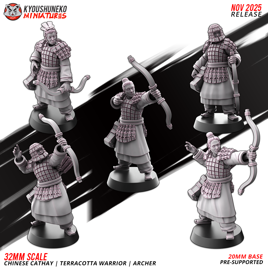 Terracotta Warriors - Archers, Chinese Cathay, Kyoushuneko Miniatures - Image 3