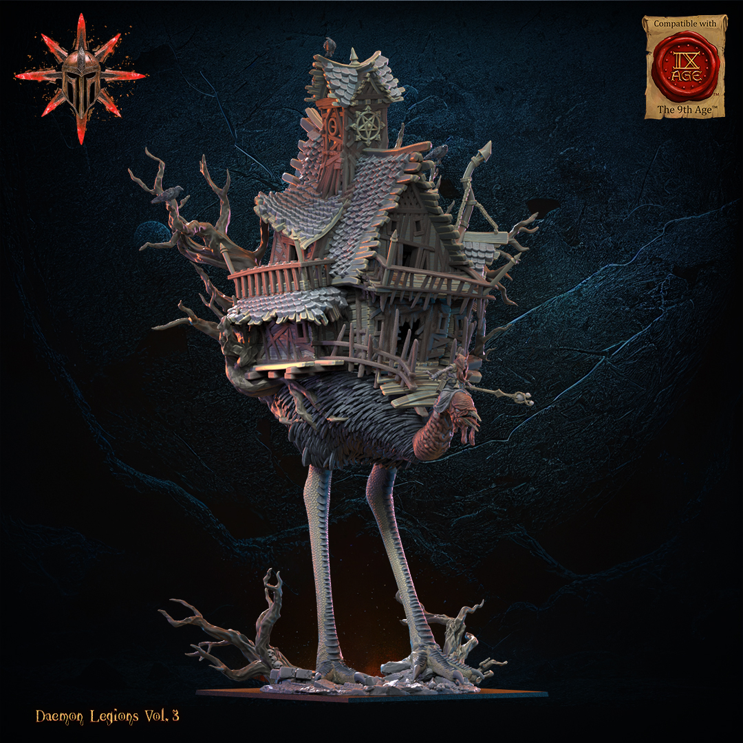 Baba Jaga, Daemon Witch on Horror Bird, Demon Legions, Lost Kingdom