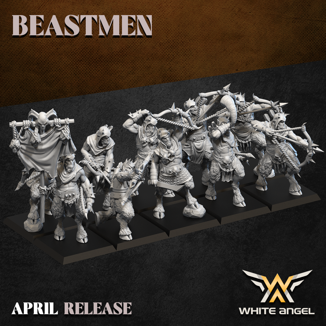 Beast Archer, Beastmen, White Angel Miniatures