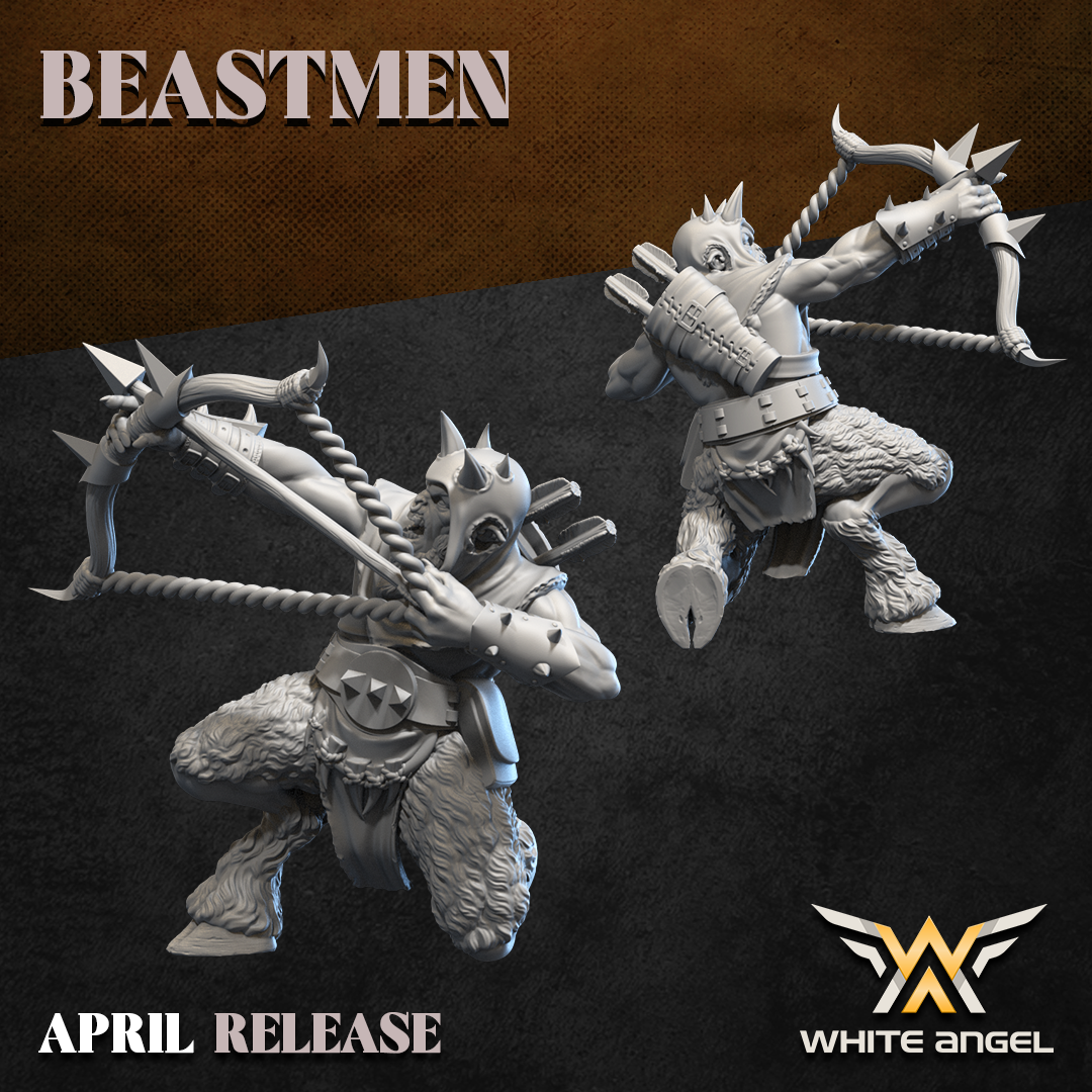 Beast Archer, Beastmen, White Angel Miniatures - Image 4