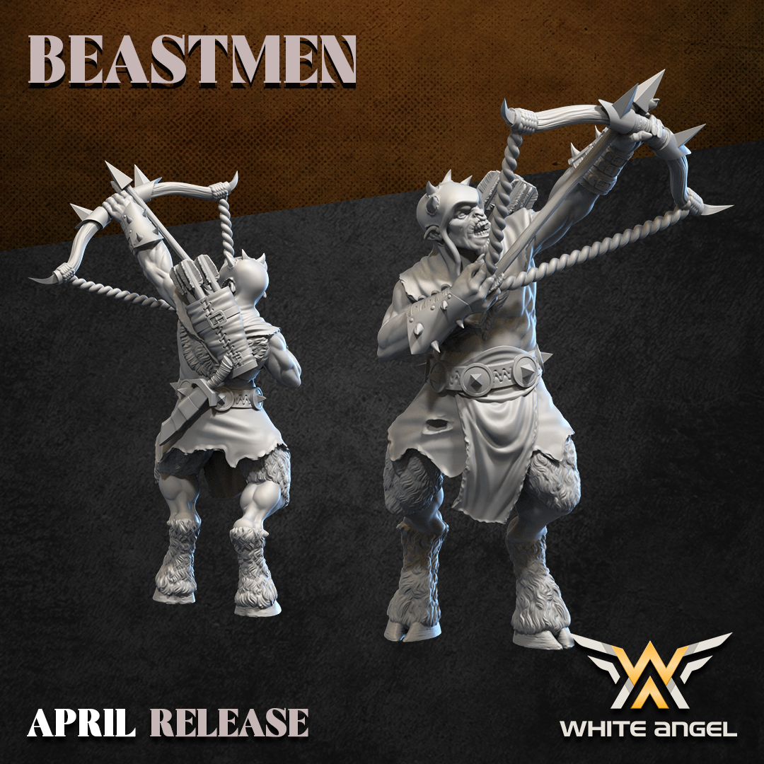Beast Archer, Beastmen, White Angel Miniatures - Image 3