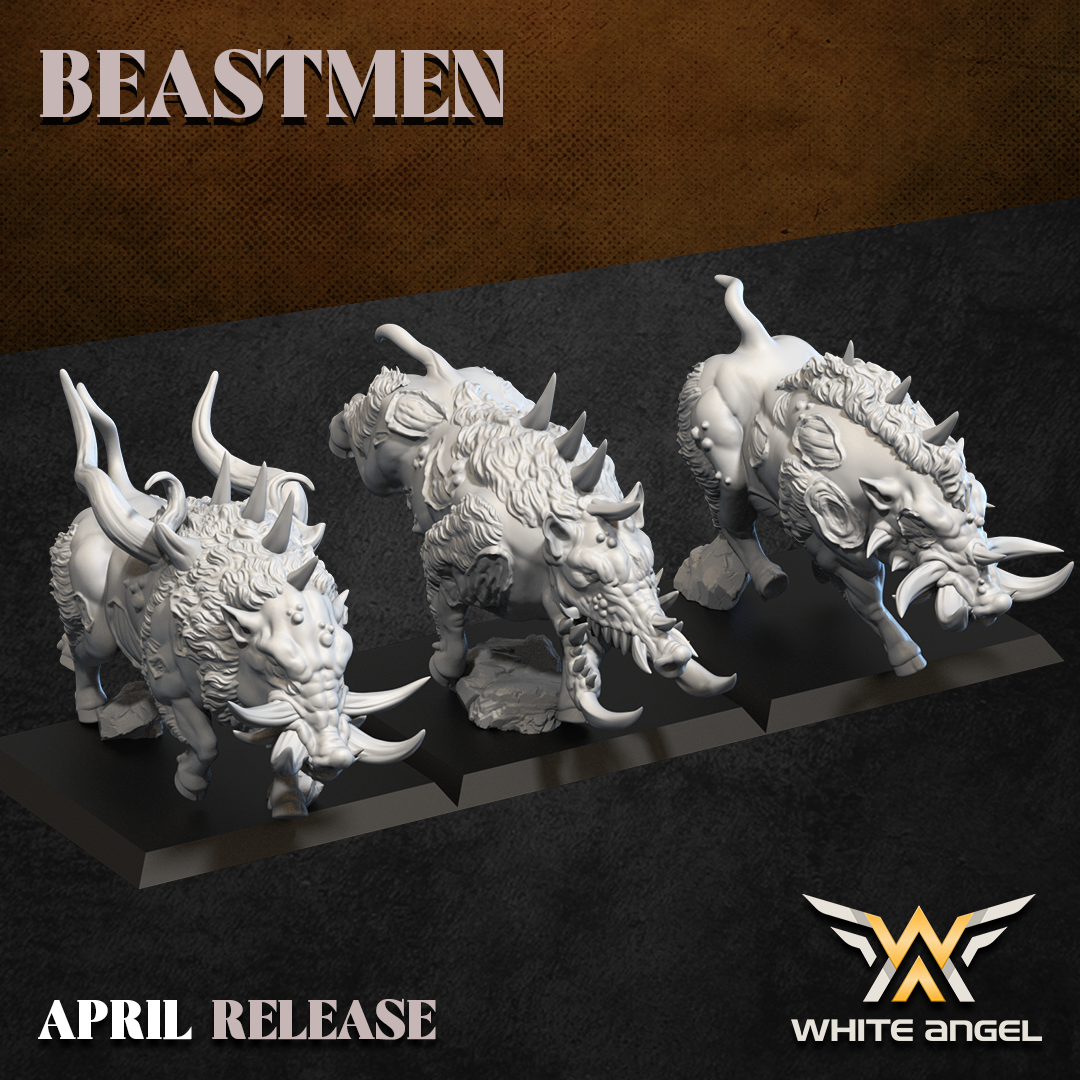 Beast Boar Thing, Beastmen - White Angel Miniatures