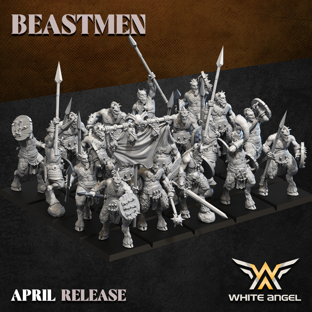 Beast Infantry, Beastmen, White Angel Miniatures