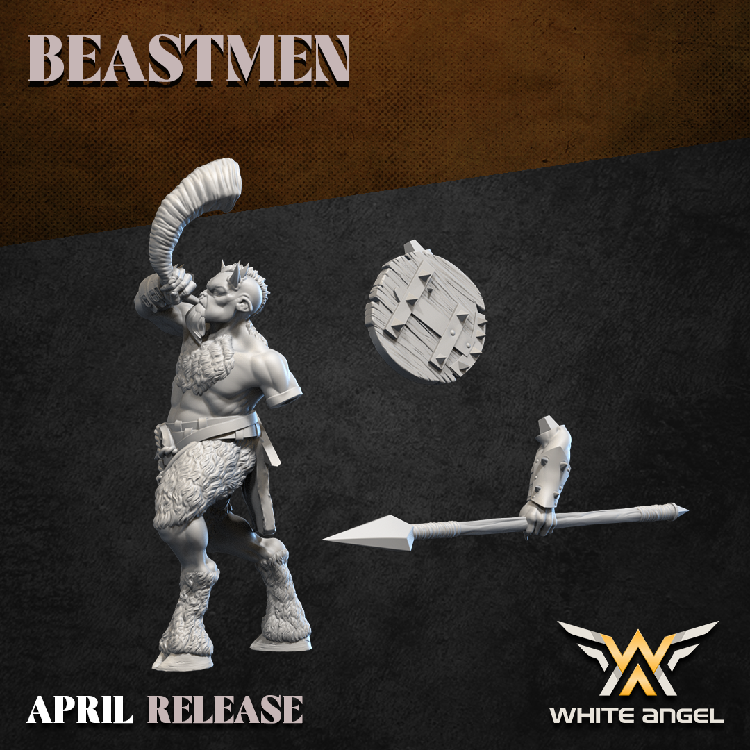 Beast Infantry, Beastmen, White Angel Miniatures - Image 3