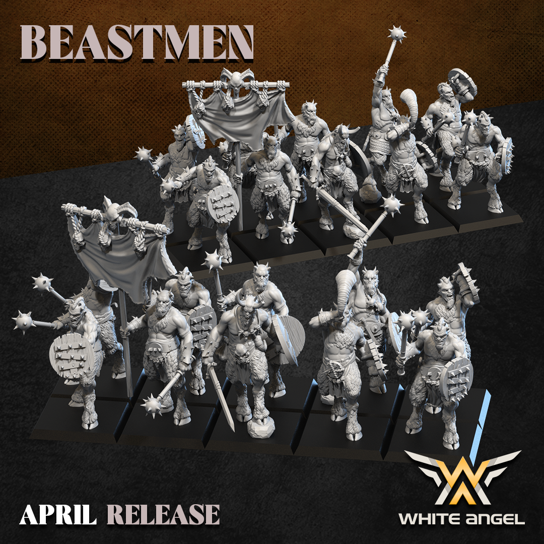 Beast Infantry, Beastmen, White Angel Miniatures - Image 10