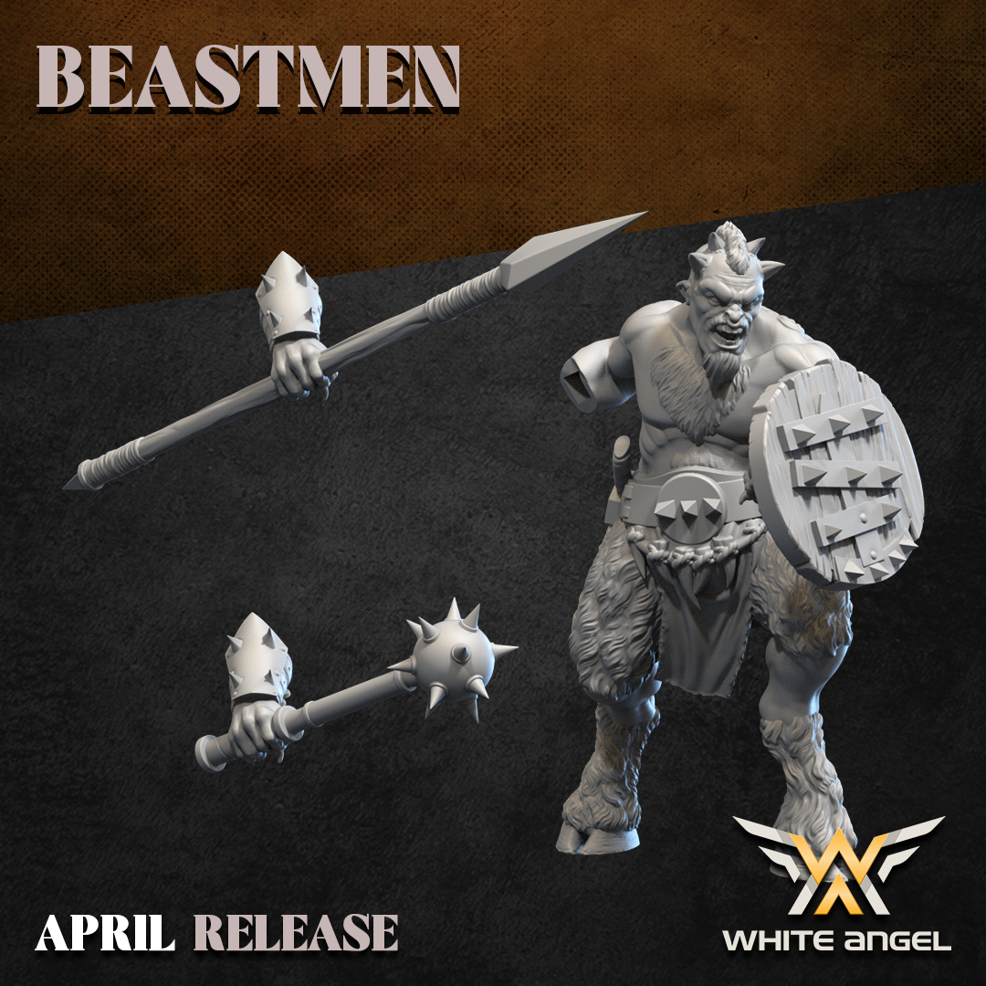 Beast Infantry, Beastmen, White Angel Miniatures - Image 4