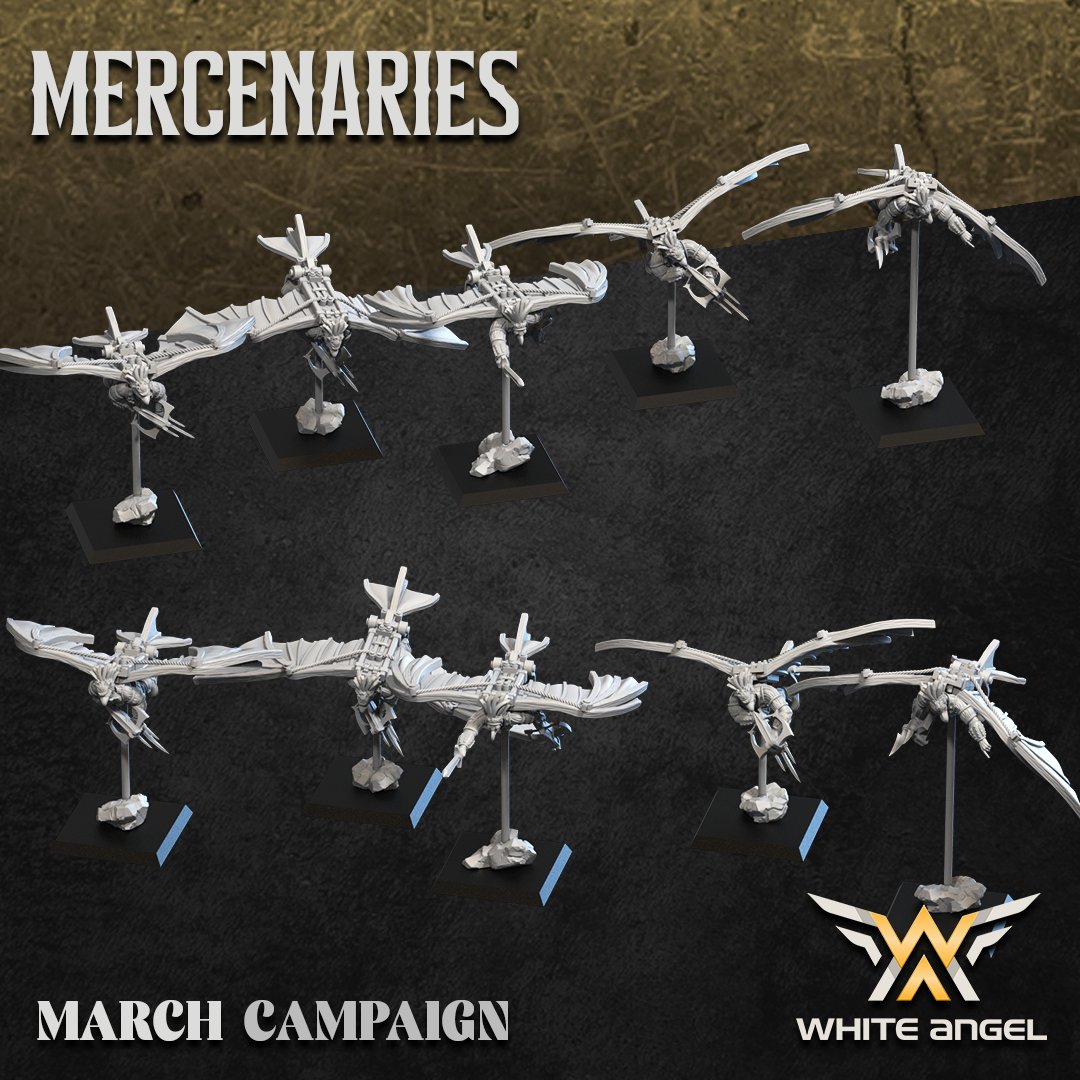 Birdmen, Mercenaries - White Angel Miniatures