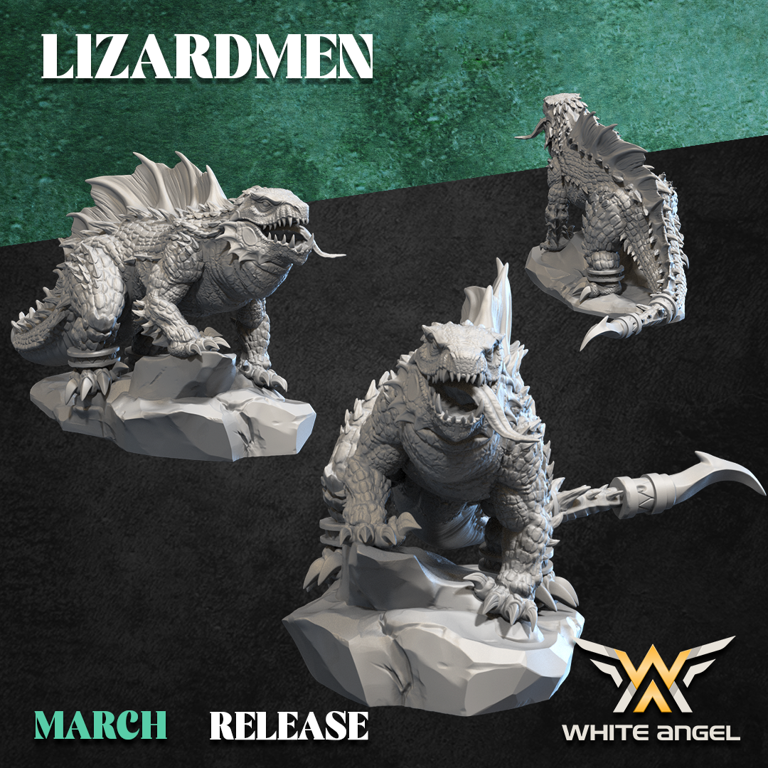 Fire Lizard, Lizardmen - White Angel Miniatures - Image 4
