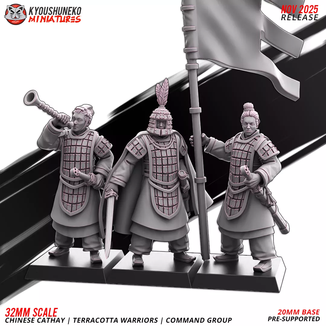 Terracotta Warriors Command Group, Chinese Cathay, Kyoushuneko Miniatures