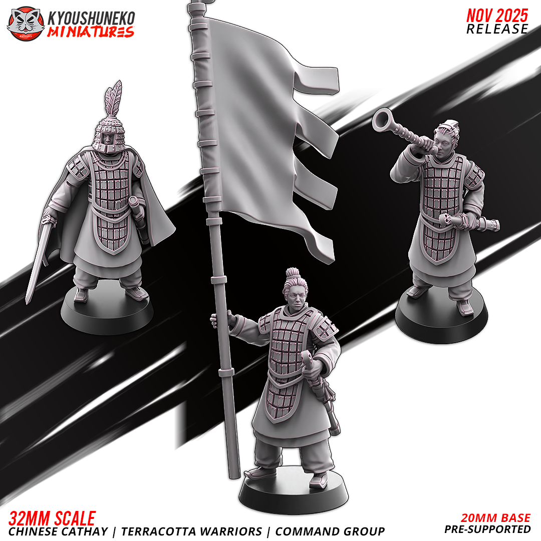 Terracotta Warriors Command Group, Chinese Cathay, Kyoushuneko Miniatures - Image 4