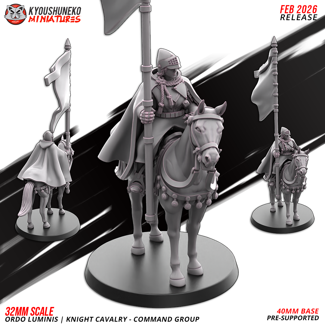 Knight Cavalry - Lancers, Ordo Luminis, Kyoushuneko Miniatures - Image 4