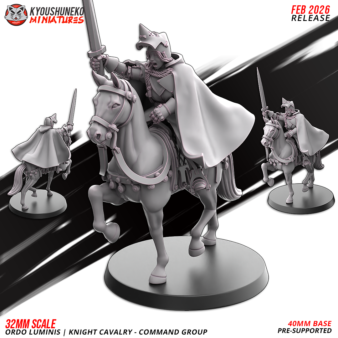 Knight Cavalry - Lancers, Ordo Luminis, Kyoushuneko Miniatures - Image 3