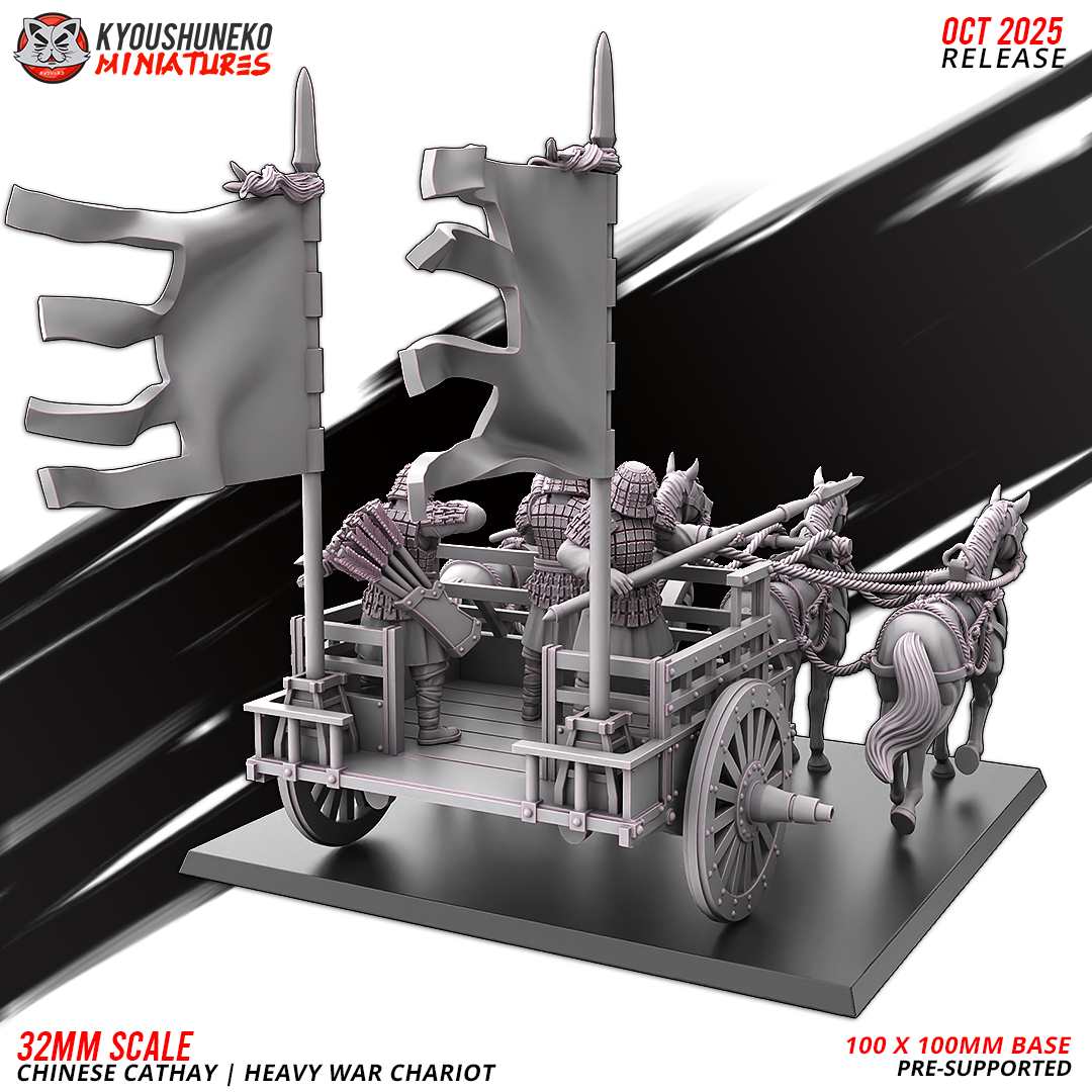 Heavy War Chariot, Chinese Cathay, Kyoushuneko Miniatures - Image 9