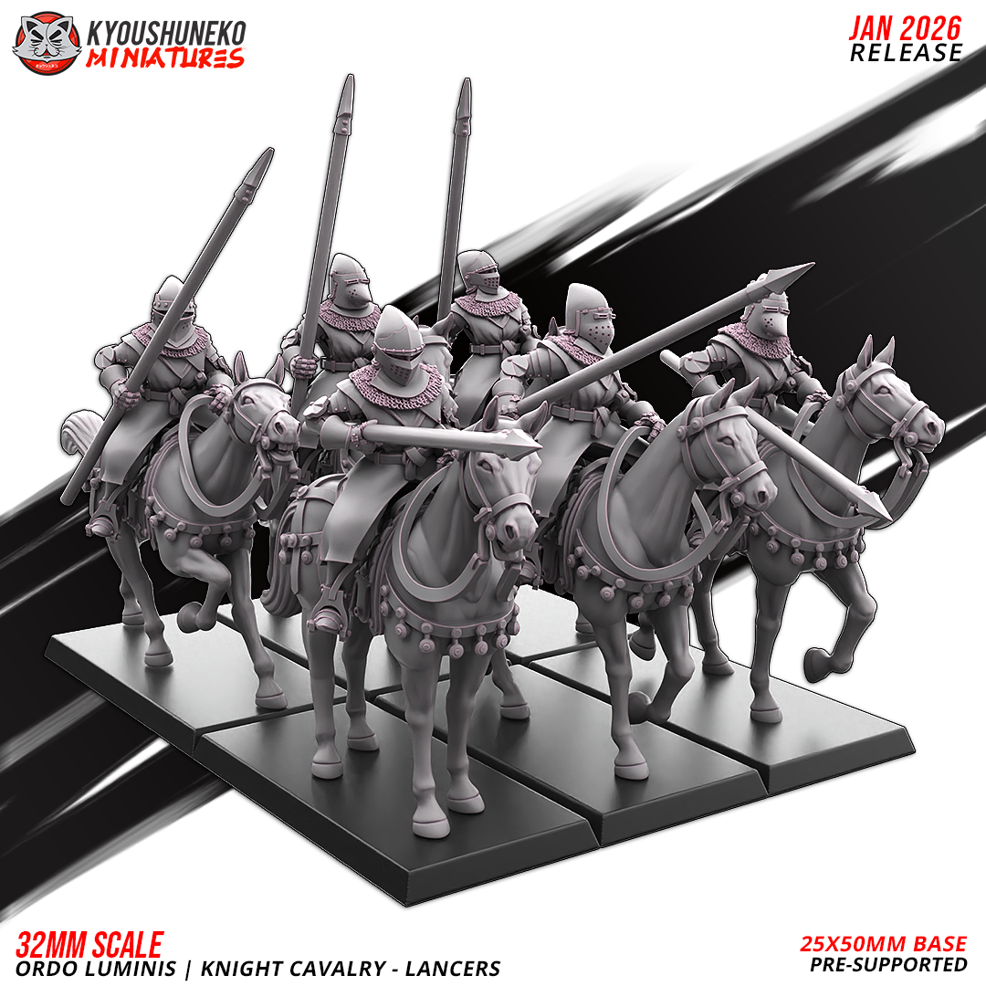 Knight Cavalry - Lancers, Ordo Luminis, Kyoushuneko Miniatures