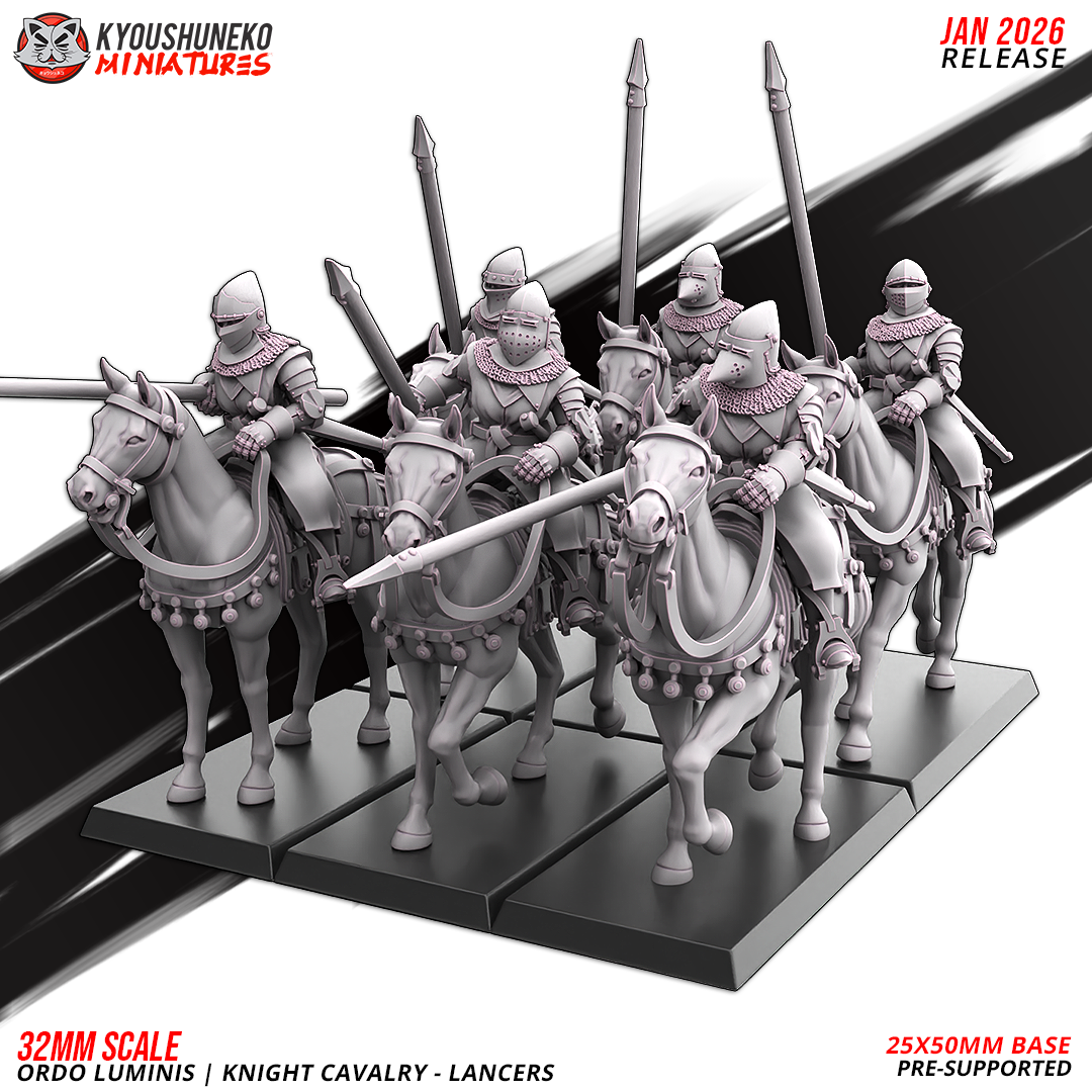 Knight Cavalry - Lancers, Ordo Luminis, Kyoushuneko Miniatures - Image 6