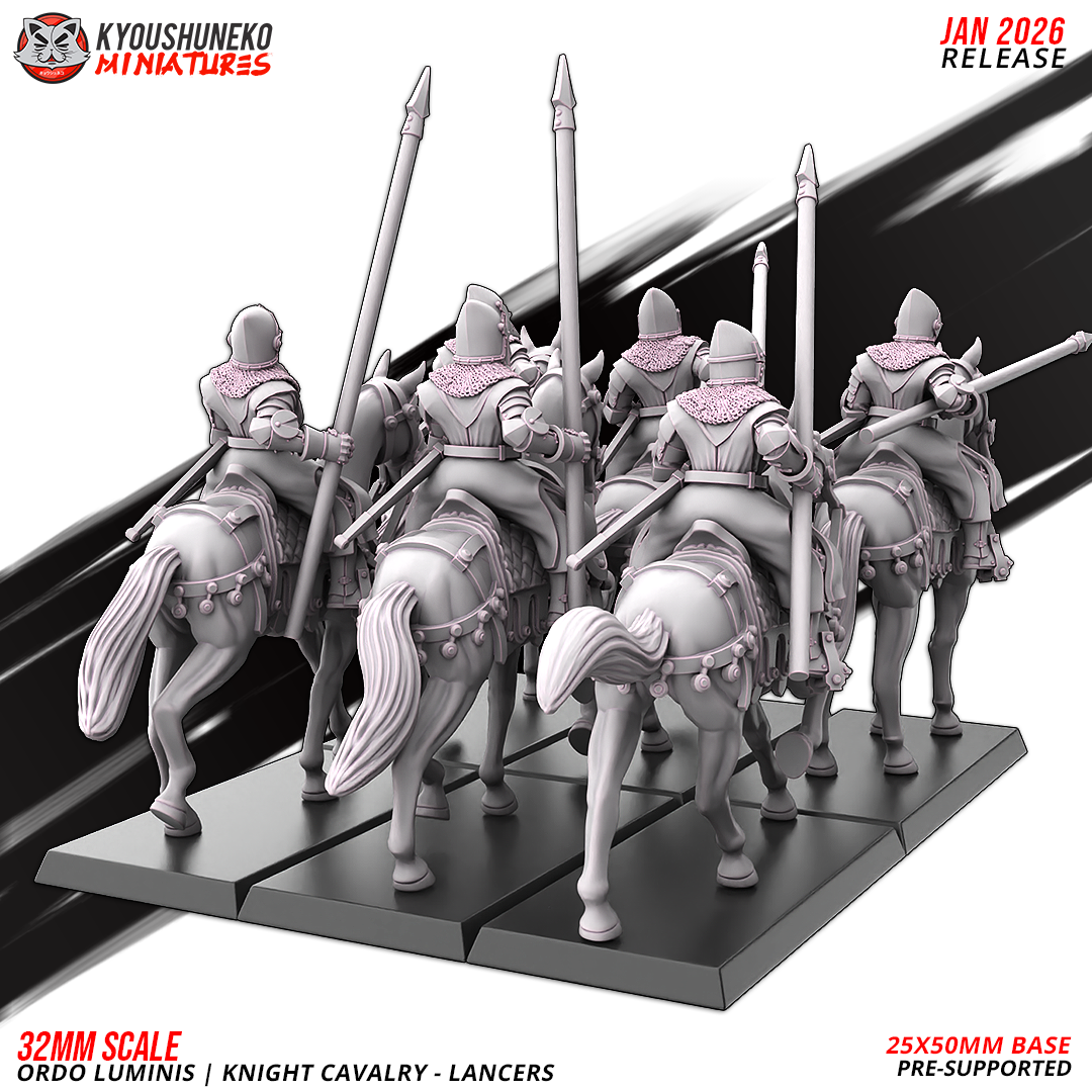 Knight Cavalry - Lancers, Ordo Luminis, Kyoushuneko Miniatures - Image 7