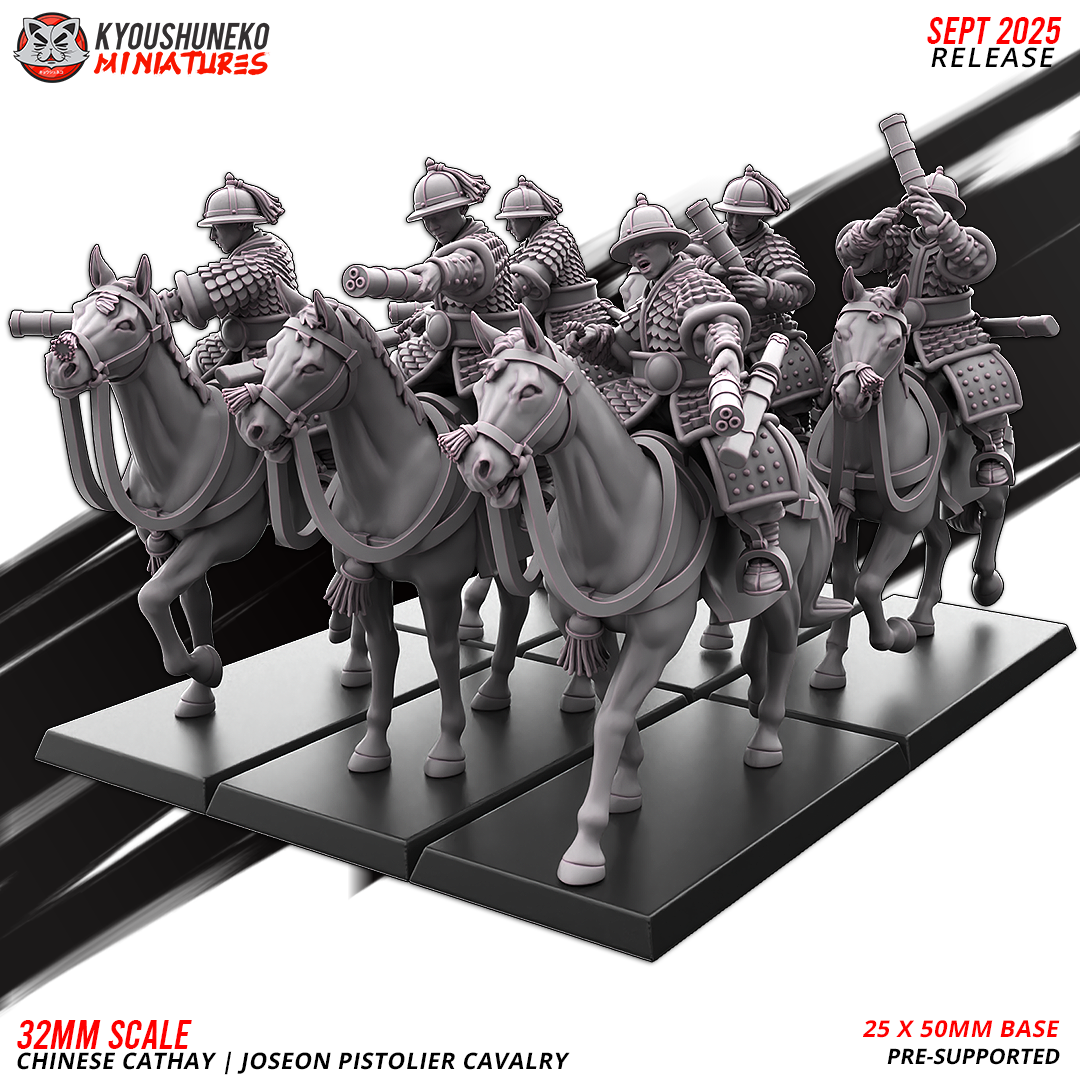 Joeseon Pistolier Cavalry, Chinese Cathay, Kyoushuneko Miniatures