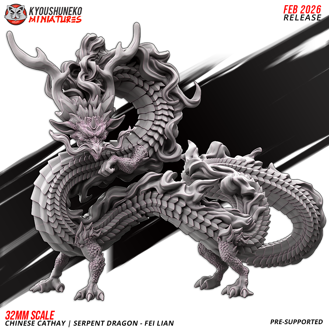 Serpent Dragon Fei Liang, Chinese Cathay, Kyoushuneko Miniatures