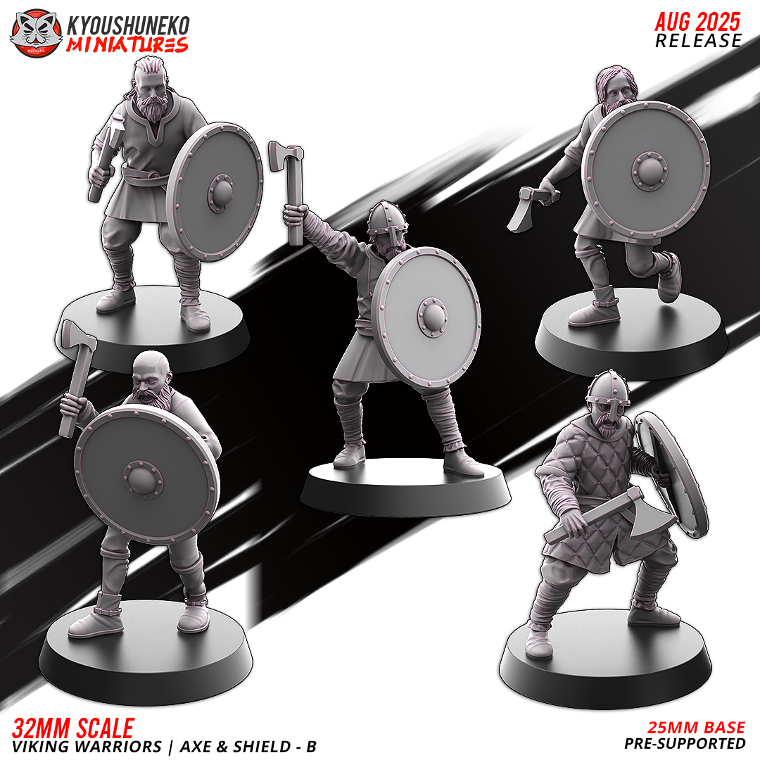 Viking Warriors, Viking Historical, Kyoushuneko Miniatures